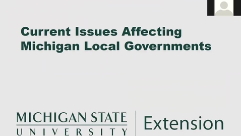 Thumbnail for entry Current Issues Affecting Michigan Local Governments: Expanding Broadband Access