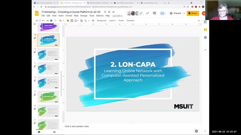 Thumbnail for entry Choosing a Course Platform: LON-CAPA