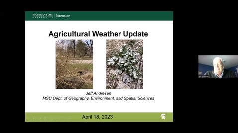 Thumbnail for entry Agricultural Weather Update - April 18, 2023