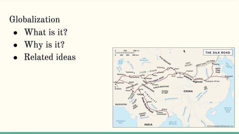 Thumbnail for ISS310: Globalization