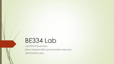 Thumbnail for entry BE334 LabVIEW_Intro_Simulated Signal_Lab3