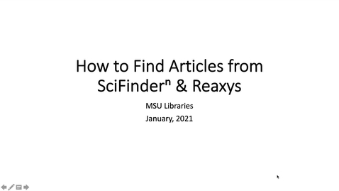 Thumbnail for entry How to Find Full-text Articles from SciFinderⁿ and Reaxys