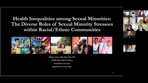 Thumbnail for “Health Inequalities among Sexual Minorities: The Diverse Roles of Sexual Minority Stressors within Racial/Ethnic Communities.&quot;