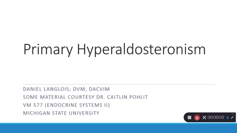 Thumbnail for entry VM 577-Hyperaldosteronism