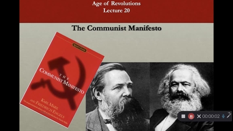 Thumbnail for Lecture 20: The Communist Manifesto