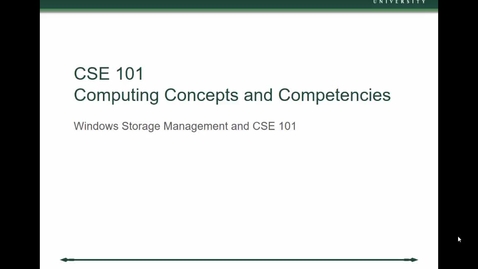 Thumbnail for entry CSE 101 - Windows File Management - MSU AFS