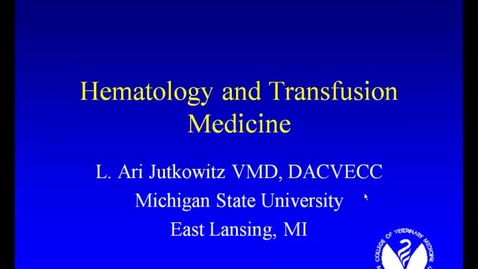 Thumbnail for entry VM_554_08302011_Hematology__Jutkowitz