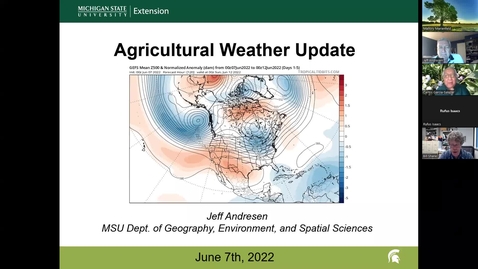 Thumbnail for entry Agricultural weather forecast for June 7, 2022
