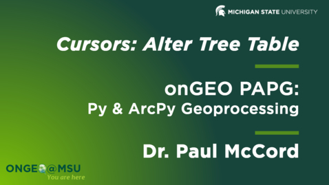 Thumbnail for onGEO-PAPG: L7 - Cursors - Alter Tree Table