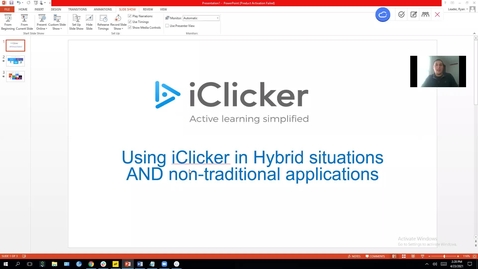 Thumbnail for entry IT Virtual Workshop - iClicker Mini-Session: Hybrid &amp; Non-Traditional Situations
