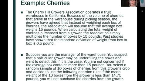 Thumbnail for entry STT 200: Type I Error Rate and Power, Cherries Example