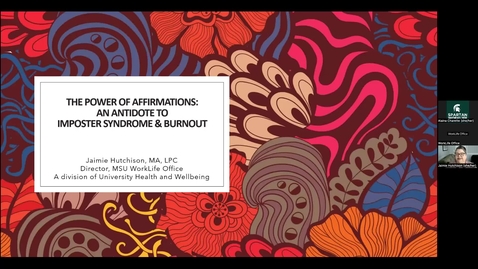 Thumbnail for Wellbeing Wednesdays: The Power of Affirmations - An Antidote to Imposter Syndrome &amp; Burnout
