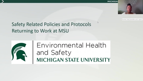 Thumbnail for entry UPDATES: Revisiting Protocols for Returning to Work with EHS 