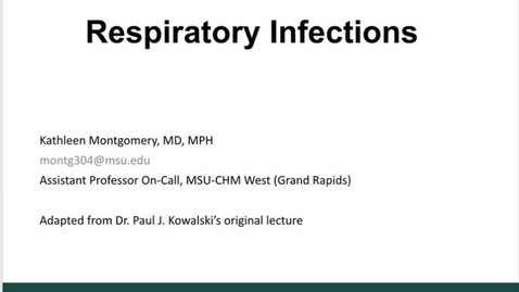 Thumbnail for Respiratory Infections