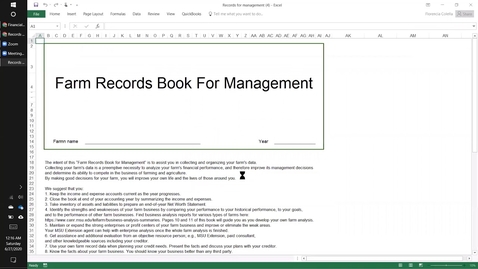 Thumbnail for entry Downloading or printing the Farm Records Book for Management