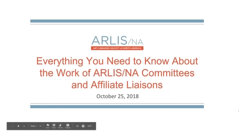 Thumbnail for entry Everything You Need to Know about ARLIS/NA Committee Work
