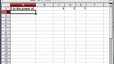 Thumbnail for entry Base 2 Calculator in a Spreadsheet