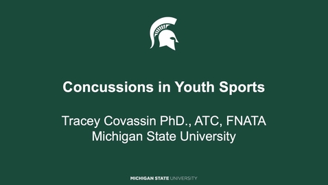 Thumbnail for entry Tracey Covassin &quot;Concussions in Young Athletes: Causes and Consequences&quot;