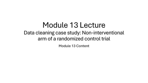 Thumbnail for Module 13 Lecture