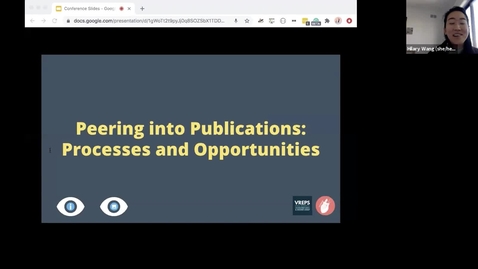 Thumbnail for entry Peering into Publications: Processes and Opportunities