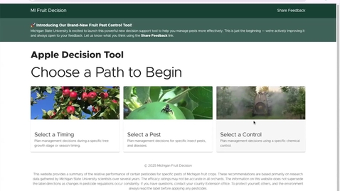 Thumbnail for MI Fruit Decision website demo