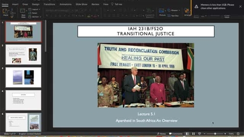 Thumbnail for Lecture 5.1 - Part 1