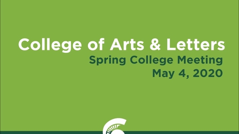 Thumbnail for CAL Spring Meeting (May 4, 2020)