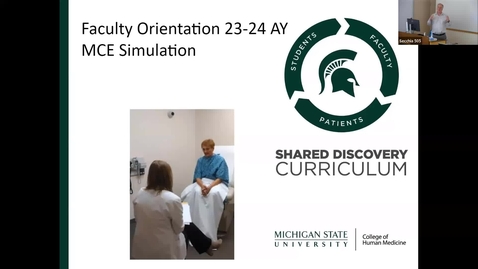 Thumbnail for entry MCE Simulation Faculty Orientation 2023