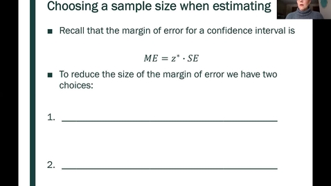 Thumbnail for STT 200 One Proportion Confidence Intervals, Part 5