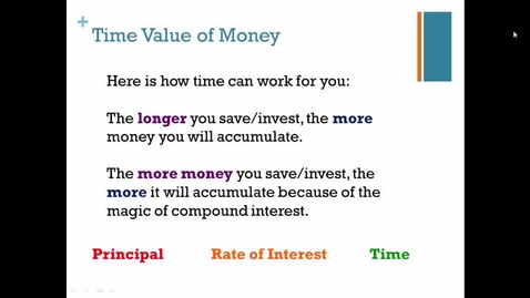 Thumbnail for Time Value of Money
