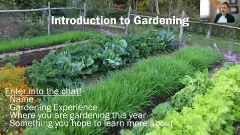 Thumbnail for Introduction to Gardening