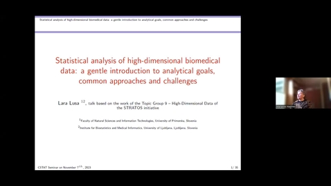 Thumbnail for CSTAT 2023 Fall Semester - Statistical Analysis of High Dimensional Biomedical Data - Dr. Lara Lusa