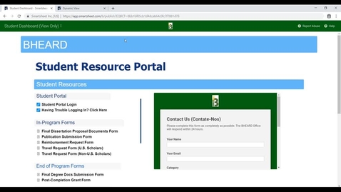 Thumbnail for Introduction to BHEARD Student Resource Portal