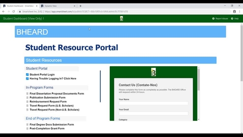 Thumbnail for entry Introduction to BHEARD Student Resource Portal