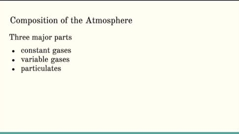 Thumbnail for ISS310: The Composition of the Atmosphere