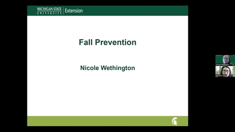 Thumbnail for entry Adult Caregivers Employee Resource Group: Fall Prevention