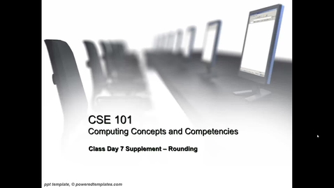Thumbnail for CSE101.07A - Introduction to Rounding and Excel Rounding Functions