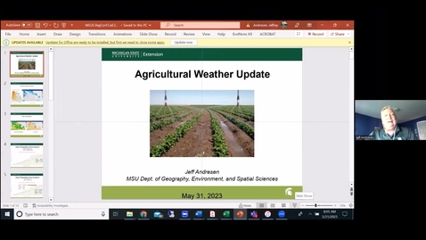 Thumbnail for entry Agricultural Weather Update - May 31, 2023