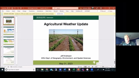 Thumbnail for Agricultural Weather Update - May 31, 2023