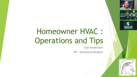 Thumbnail for entry IPF Home Improvement Series: Homeowner HVAC : Operations and Tips
