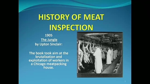 Thumbnail for entry VM 504-History of Meat Inspection-part 1-Tolan