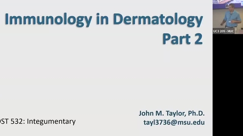 Thumbnail for OST532 (14) Immunology in Dermatology - Taylor