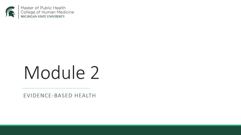 Thumbnail for Module 2 Lecture