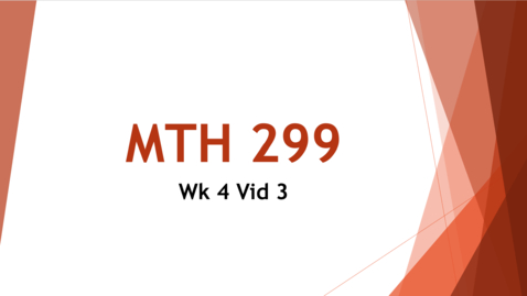 Thumbnail for Week 4 Video 3 - Contrapositive