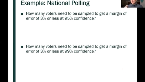 Thumbnail for entry STT 200 One Proportion Confidence Intervals, Part 6