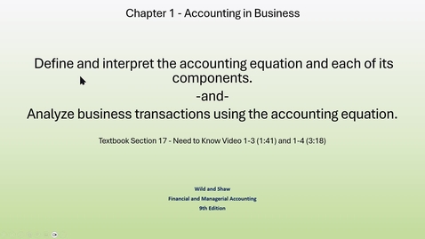 Thumbnail for ACC 202 - CH 1 - Analysis 1 and Procedure 1