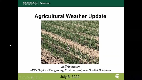 Thumbnail for entry Agricultural weather forecast for July 8, 2020
