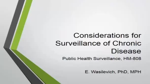 Thumbnail for entry Considerchronicdiseasesurveillance