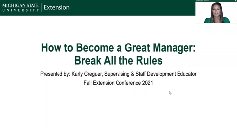 Thumbnail for entry How to Become a Great Manager  - Karly Creguer