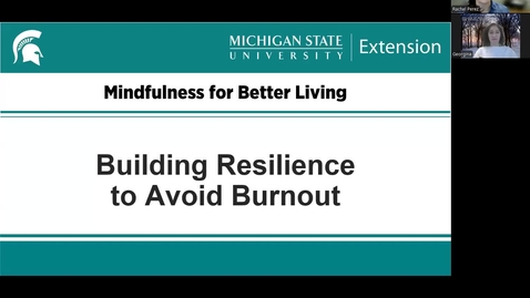 Thumbnail for WorkLife Wellbeing Series: Building Resilience to Avoid Burnout